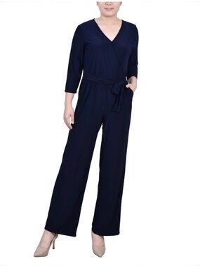 NWT New York Collection Royal Blue Petite Jumpsuit | PS